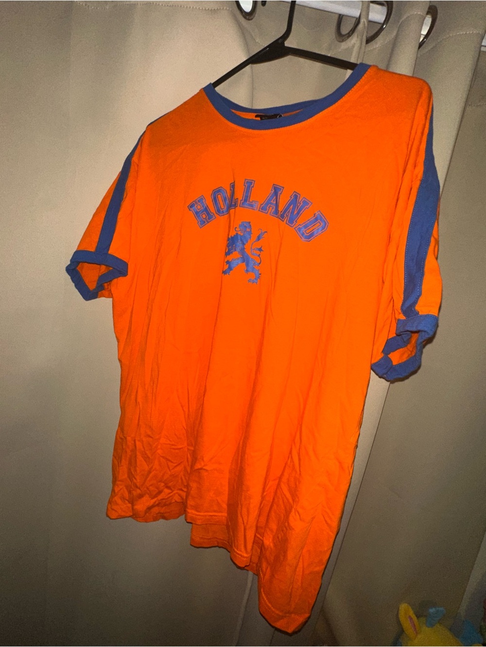 orange Fox Originals vintage Holland ringer t-shirt men’s size XL